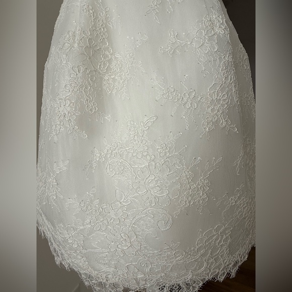 UNTAMED PETALS BY AMANDA JUDGE White Lace Mini Dress - Picture 6 of 11